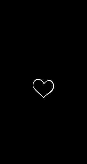 Fondo de pantalla de Arte de Corazón Negro para Celular