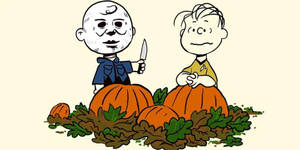 Fondo de pantalla de arte de Halloween de Charlie Brown y Linus — Charlie Brown Halloween Fondos de pantalla