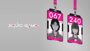 Fondo de pantalla de arte de tarjeta de identificación 067 Squid Game — 067 squid game Fondos de pantalla