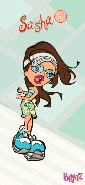 Fondo de pantalla de arte digital de la muñeca Bratz Sasha — iPhone 17 Pro Fondos de pantalla