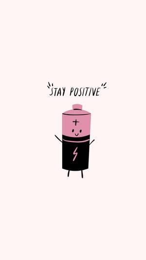 Arte digital de batería con frases positivas lindas