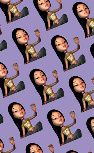 Fondo de pantalla arte digital muñeca Bratz — Galaxy Tab S9 FE Fondos de pantalla