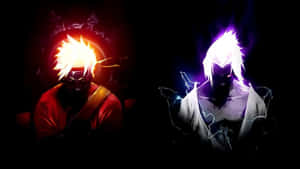 Neón Naruto — Naruto vs sasuke Fondos de pantalla
