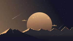 Fondo de pantalla Arte Estético Luna Llena — Estética cottagecore Fondos de pantalla