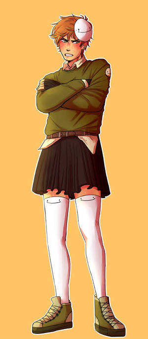 Fondo de pantalla de arte fantasía de falda de Dream SMP