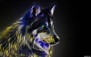Arte fractal de lobo genial — Lobo genial Fondos de pantalla