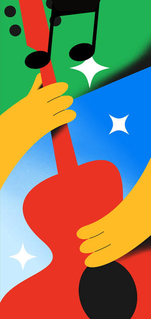 Arte Gráfico de Guitarra Google Pixel 4