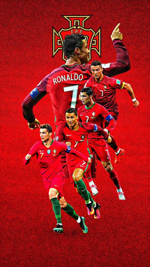 Arte gráfico de Cristiano Ronaldo en pose genial