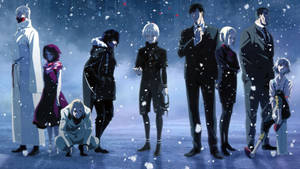 Fondo de pantalla de arte grupal de personajes de Tokyo Ghoul — Samurái japonés Fondos de pantalla