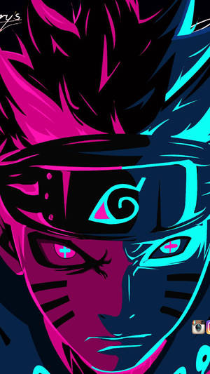 Naruto Neón Loco — GIF genial Fondos de pantalla