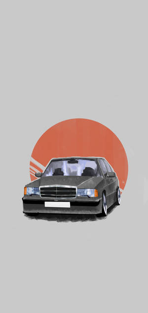 Arte minimalista Mercedes para iPhone X — iPhone 13 Mini Fondos de pantalla