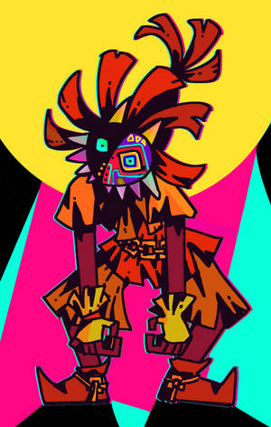 Arte pop de la Máscara de Majora — Galaxy Tab S10 Ultra Fondos de pantalla