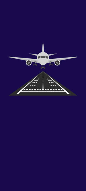 Fondo de pantalla de Arte Púrpura de Pista de Aterrizaje — iPhone 17 Pro Fondos de pantalla