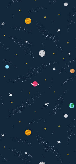 Fondo de pantalla de arte vectorial del cosmos — iPhone 13 Pro Fondos de pantalla