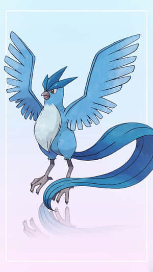 Articuno en fondo degradado — Morado aesthetic GIF Fondos de pantalla
