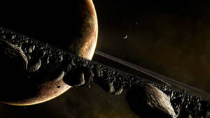 Asteroides Saturno 4K