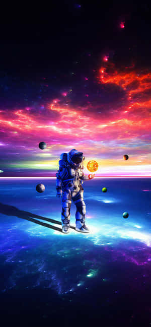 Astronauta Iphone — Pixel 10 Pro XL Fondos de pantalla