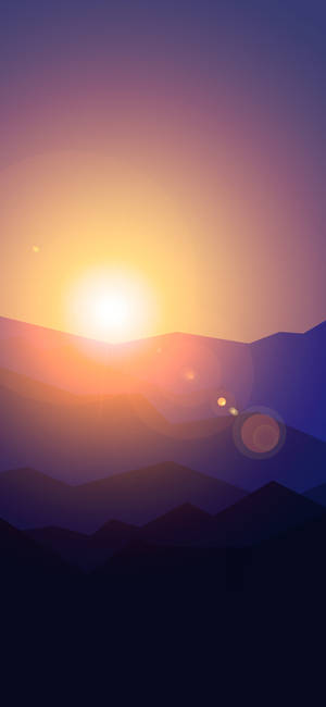 Atardecer Horizonte Minimalista Android — Samsung S23 Fondos de pantalla
