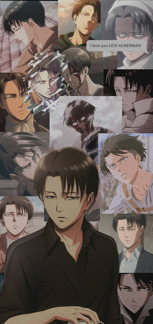 Fondo de pantalla de Attack On Titan Characters Levi Collage — iPhone 18 Pro Max Fondos de pantalla