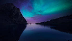 Fondo de pantalla de aurora colorida en Florida