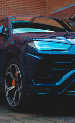 Fondo de pantalla de auto deportivo azul marino — Galaxy Tab S10 Ultra Fondos de pantalla