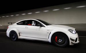 Fondo de pantalla de auto Mercedes blanco