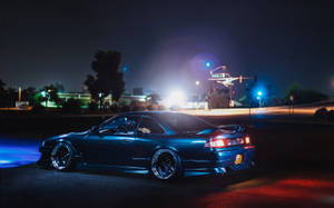 Autos JDM Conduciendo de Noche