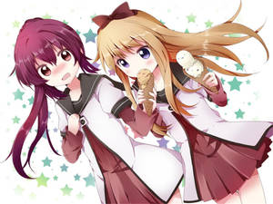 Fondo de pantalla anime lesbiana Ayano y Kyoko — Anime lesbiana Fondos de pantalla