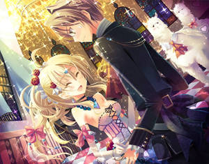 Fondo de pantalla de baile romántico de anime — Baile anime Fondos de pantalla
