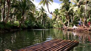 Fondo de pantalla Balsa en el Río Maasin de la Isla Siargao — Pro Display XDR Fondos de pantalla
