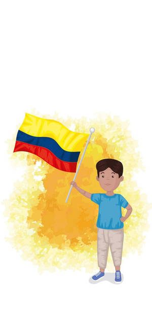 Fondo de pantalla de Bandera de Colombia Gráfica — iPhone Air Fondos de pantalla