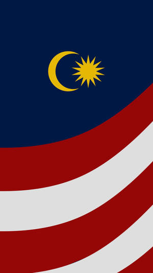 Fondo de pantalla de bandera estilizada de Malasia — 9:16 Fondos de pantalla