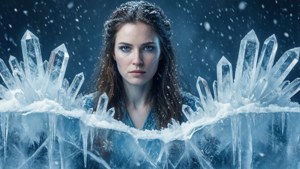 Fondo de pantalla de Sage conjura una barrera de hielo con copos de nieve