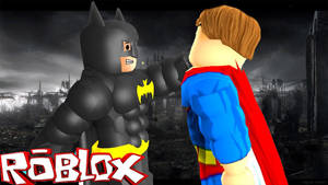 Fondo de pantalla del póster de Roblox Batman y Superman