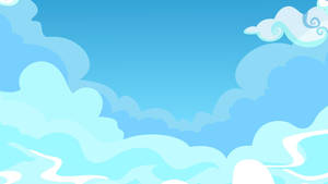 Fondo de pantalla de nubes estéticas sobre azul — Nubes estéticas Fondos de pantalla
