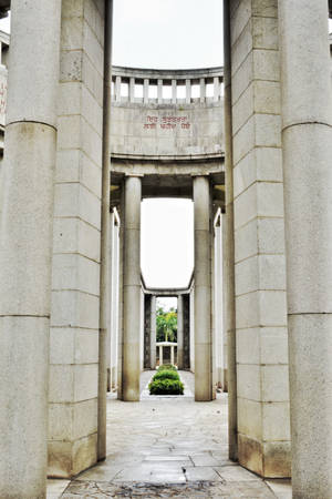 Fondo de pantalla del Cementerio Militar de Yangon — Desaturado Fondos de pantalla