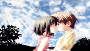 Besos de amor anime tiernos