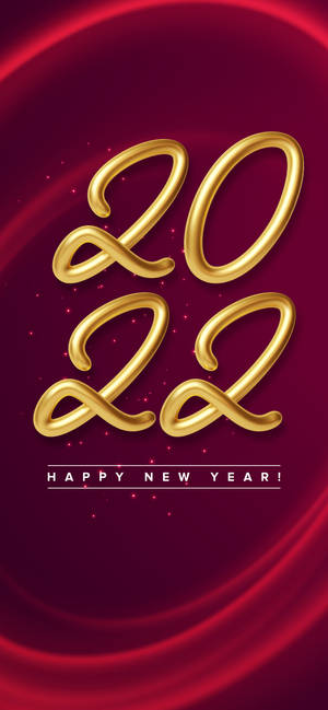 Bienvenido 2022 – Espectáculo de fuegos artificiales de Año Nuevo — iPhone 14 Fondos de pantalla