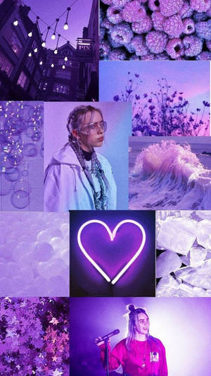 Billie Eilish Estética Lila Claro — Púrpura oscuro aesthetic Fondos de pantalla