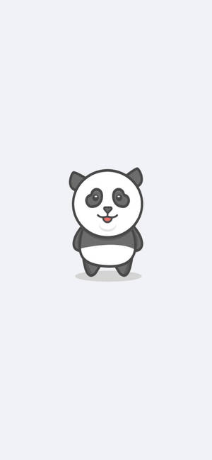 iPhone Blanco Panda Lindo — iPhone 17e Fondos de pantalla