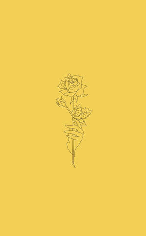 Bocetos Estéticos de Rosa Amarilla — Honor Pad 20 Pro Fondos de pantalla