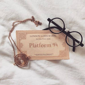 Boleto Estético del Expreso de Hogwarts de HP — Estética blanca Fondos de pantalla