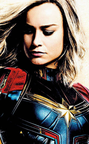 Brie Larson Capitana Marvel iPhone — Marvel Fondos de pantalla