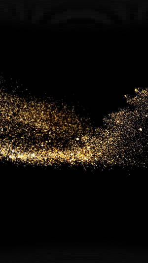 Brillantes Dorados Destellos Hermoso Fondo Oscuro