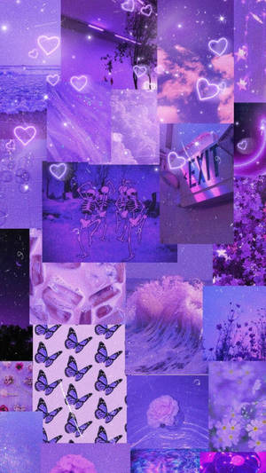 Brillo Estético Púrpura Oscuro — Morado aesthetic GIF Fondos de pantalla