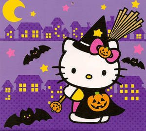 Bruja Kawaii de Halloween