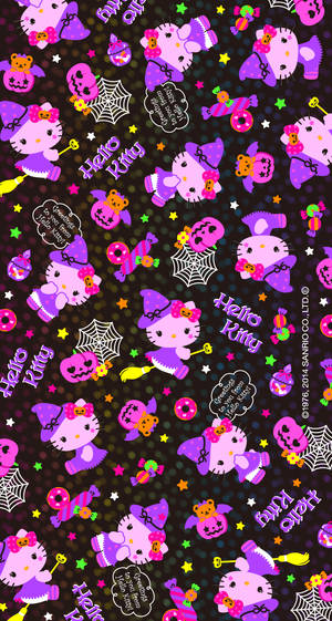 Bruja Kawaii de Halloween Hello Kitty
