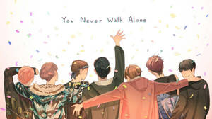 BTS Portátil Anime You Never Walk Alone — Bts laptop Fondos de pantalla