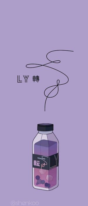 BTS Estético Love Yourself Púrpura — Galaxy Z Flip 7 Fondos de pantalla