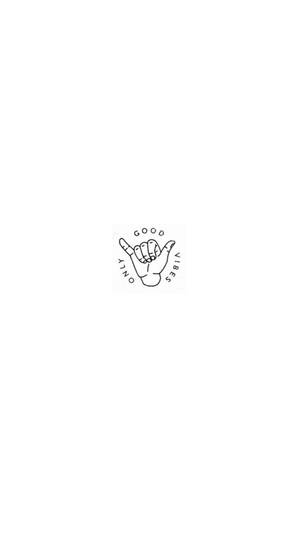 Buenas Vibras iPhone Estética Blanca — Estético minimalista GIF Fondos de pantalla